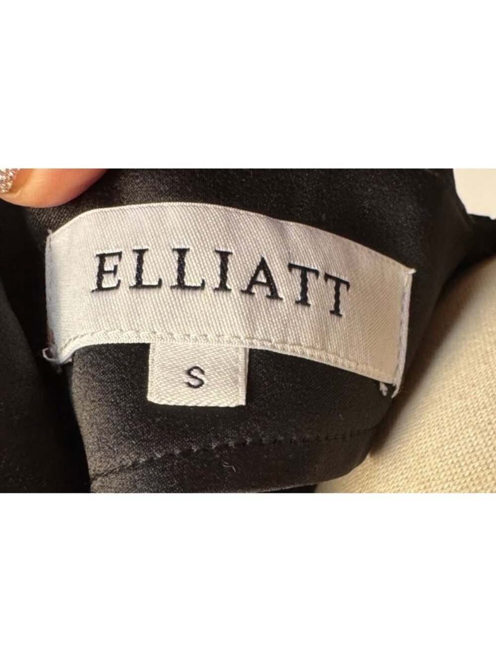 Elliatt Renders One Black Asymmetrical Dress Small Gown - Picture 9 of 16